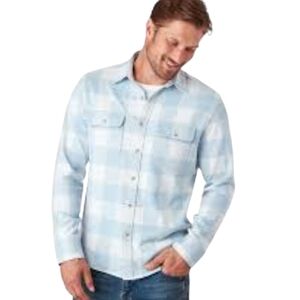 Fair Harbor Dunewood Light Blue Fleece Shirt Shacket Size XXL